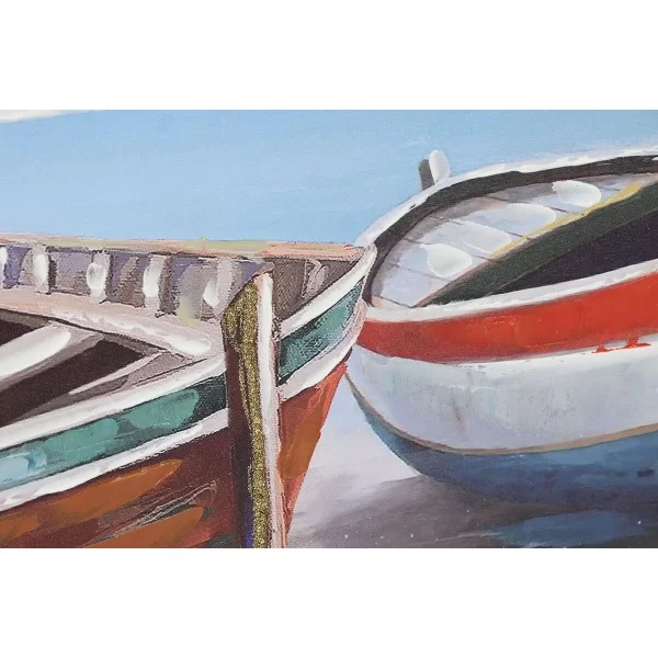 Painting Home ESPRIT Ship Mediterranean 120 x 3 x 60 cm (2 Units)