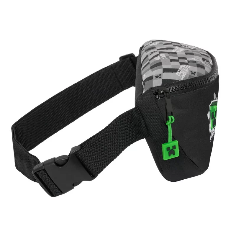 Belt Pouch Minecraft Black Green Grey 23 x 14 x...