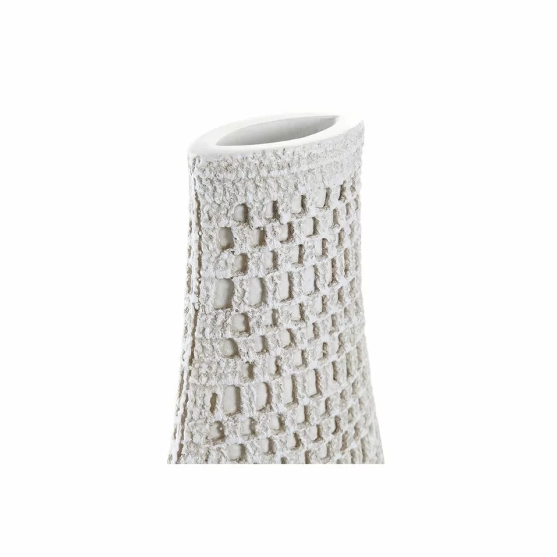 Vase DKD Home Decor White Resin Modern 14 x 7 x...