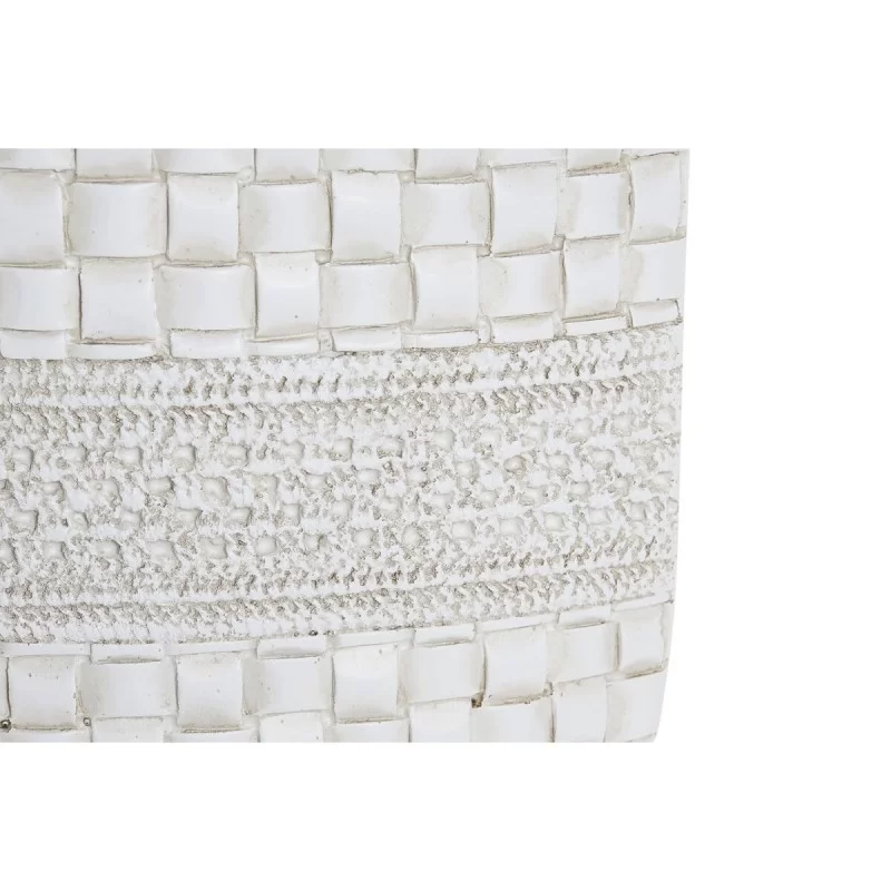 Vase DKD Home Decor White Resin Modern 18 x 6 x...