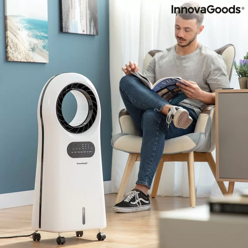 Bladeless, Evaporative Air Conditioner with LED...