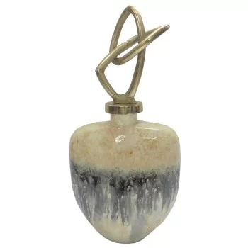 Vase DKD Home Decor Crystal Aluminium Bicoloured Modern...