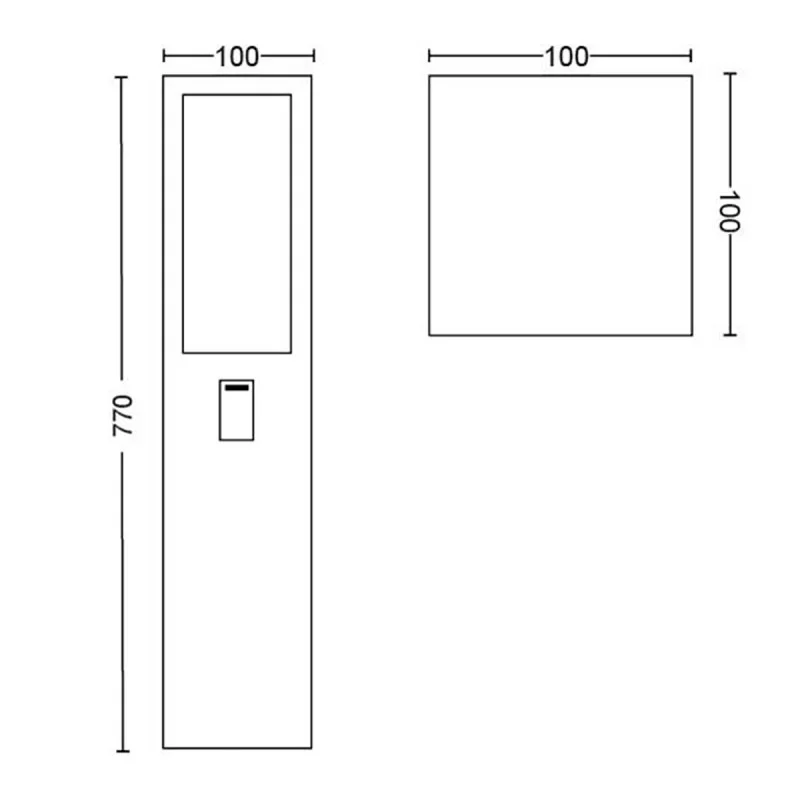 LEDlamp Philips Black Aluminium 8 W (6500 K)...