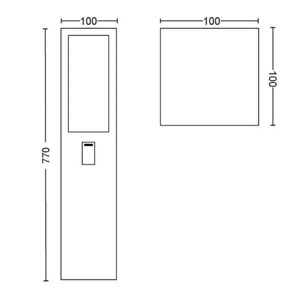 LEDlamp Philips Black Aluminium 8 W (6500 K) (Refurbished A)