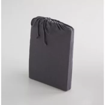 Fitted bottom sheet Naturals ELBA Dark grey 105 x 190/200... 2