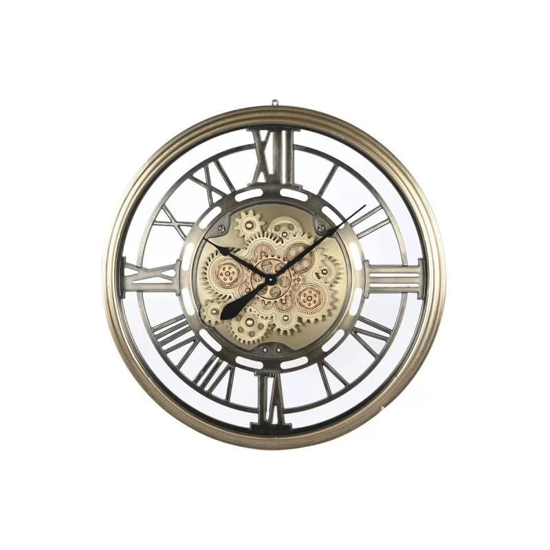 Wall Clock Home ESPRIT Golden Crystal Iron 80 x...