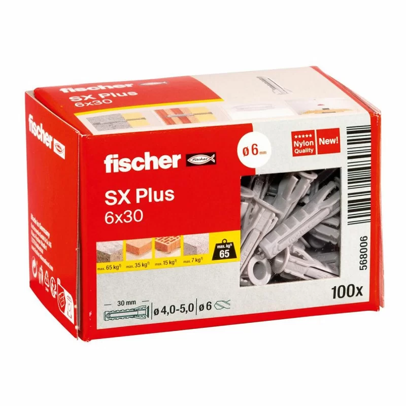 Studs Fischer SX Plus n6 568006 Nylon Ø 6 x 30...