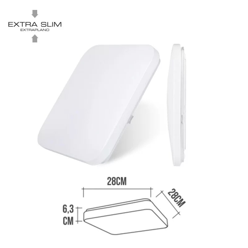 LED Flush-fitting Ceiling Light Wall Light EDM...