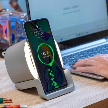 Wireless Speaker-Charger with LED Souwis InnovaGoods 2