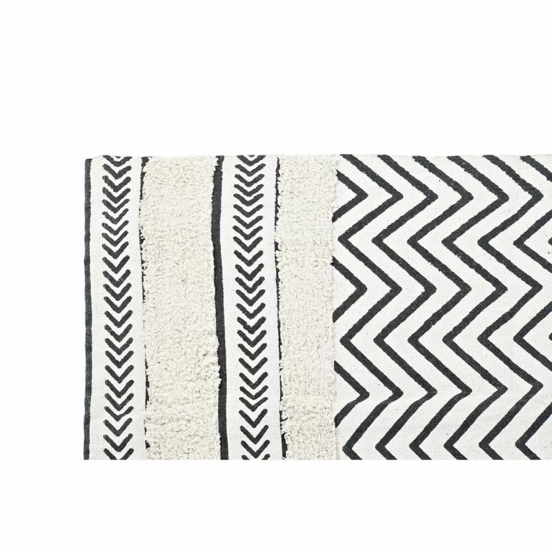 Carpet DKD Home Decor Black Zigzag White (120 x...
