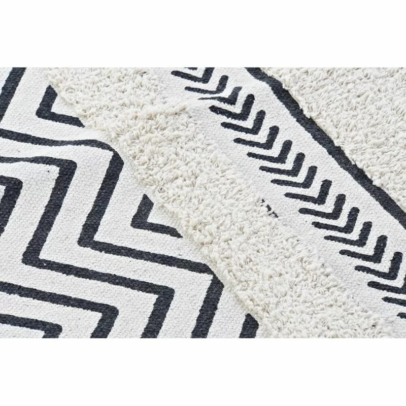 Carpet DKD Home Decor Black Zigzag White (120 x...