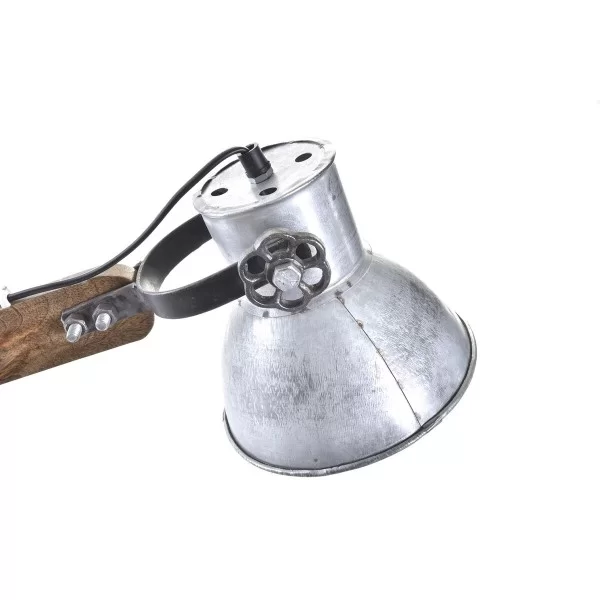 Desk lamp DKD Home Decor Silver Brown 220 V 50 W (50 x 15 x 65 cm)