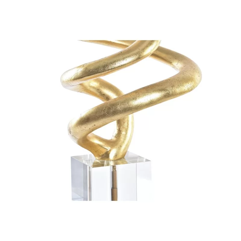 Desk lamp DKD Home Decor White Golden Resin...