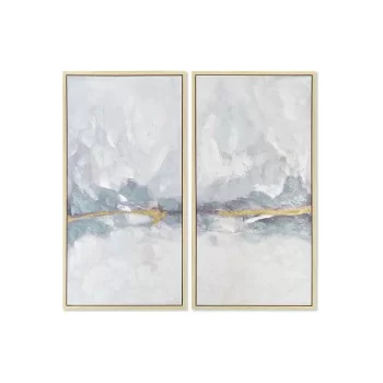 Set of 2 pictures DKD Home Decor Abstract 120 x 4 x 120...