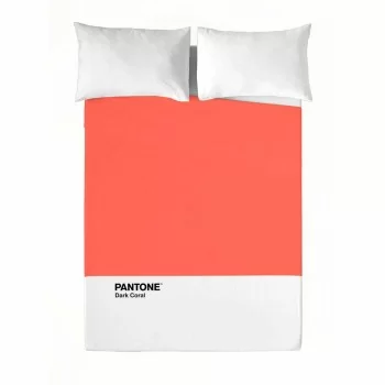 Top sheet Pantone Dark Coral 230 x 270 cm (King size) 2