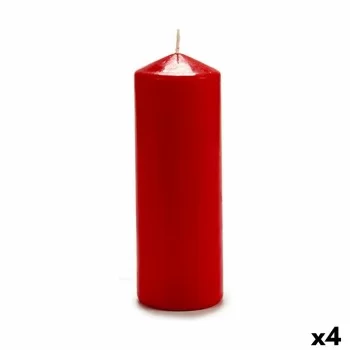 Candle 20 cm Red Wax (4 Units) 2