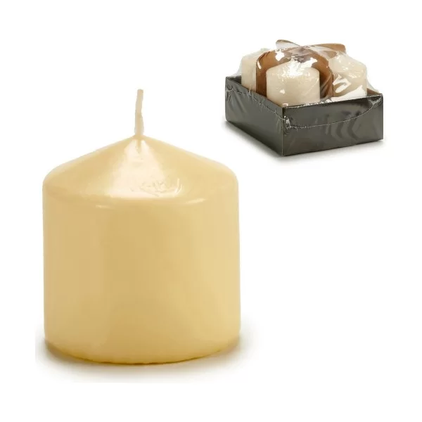 Candle 8 cm Cream Wax (4 Units)
