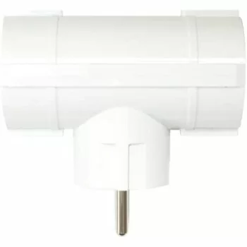 Schuko 2 Way Multi-socket Adapter Silver HT 9152 2