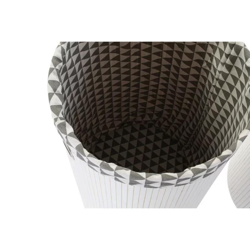 Laundry basket DKD Home Decor White Set...