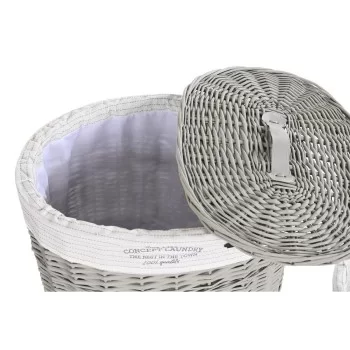 Set of Baskets DKD Home Decor Grey Polyester wicker (51 x... 2