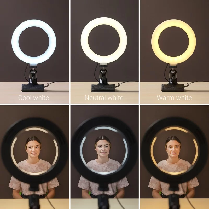 Selfie Ring Light with Clip Lumahoop InnovaGoods