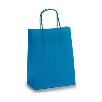 Paper Bag 18 x 8 x 31 cm Blue (25 Units) 2