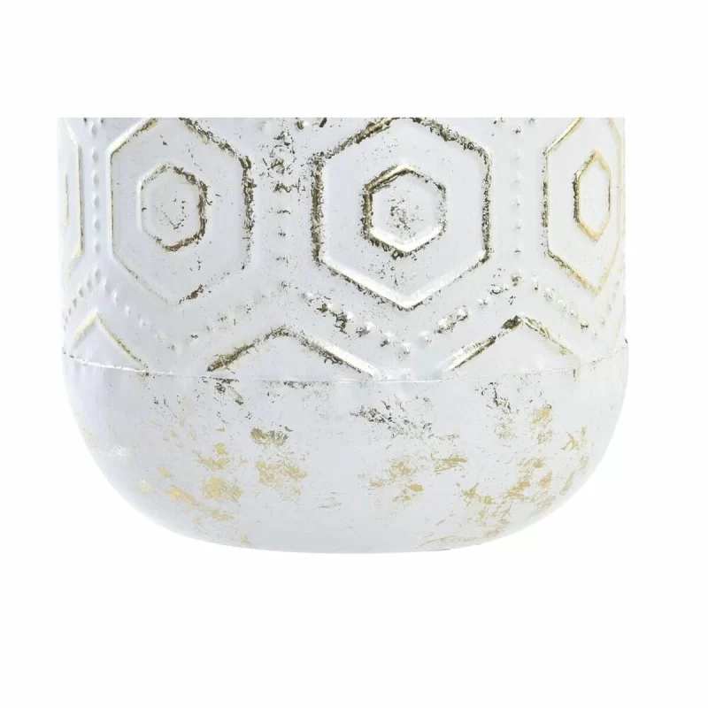 Vase DKD Home Decor Golden Metal White Oriental...
