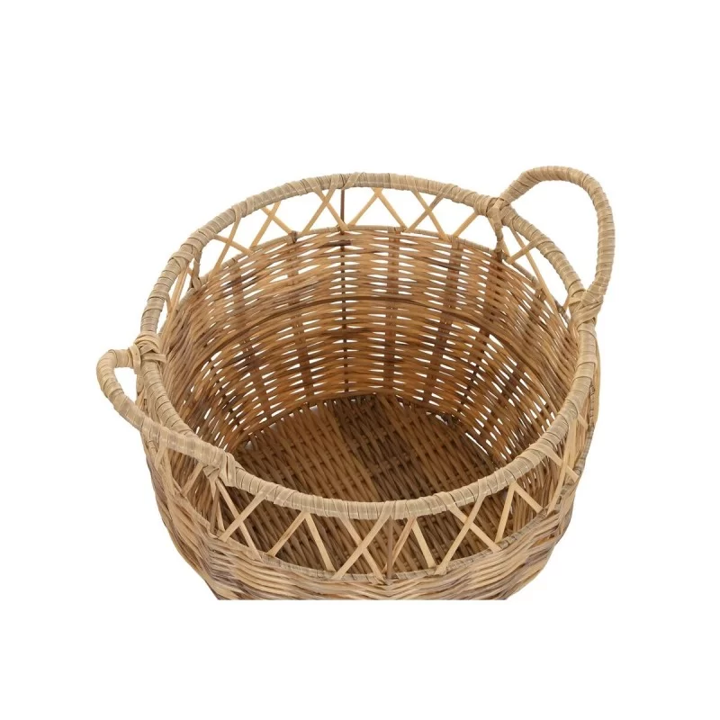 Basket set DKD Home Decor Natural Metal PE (38...