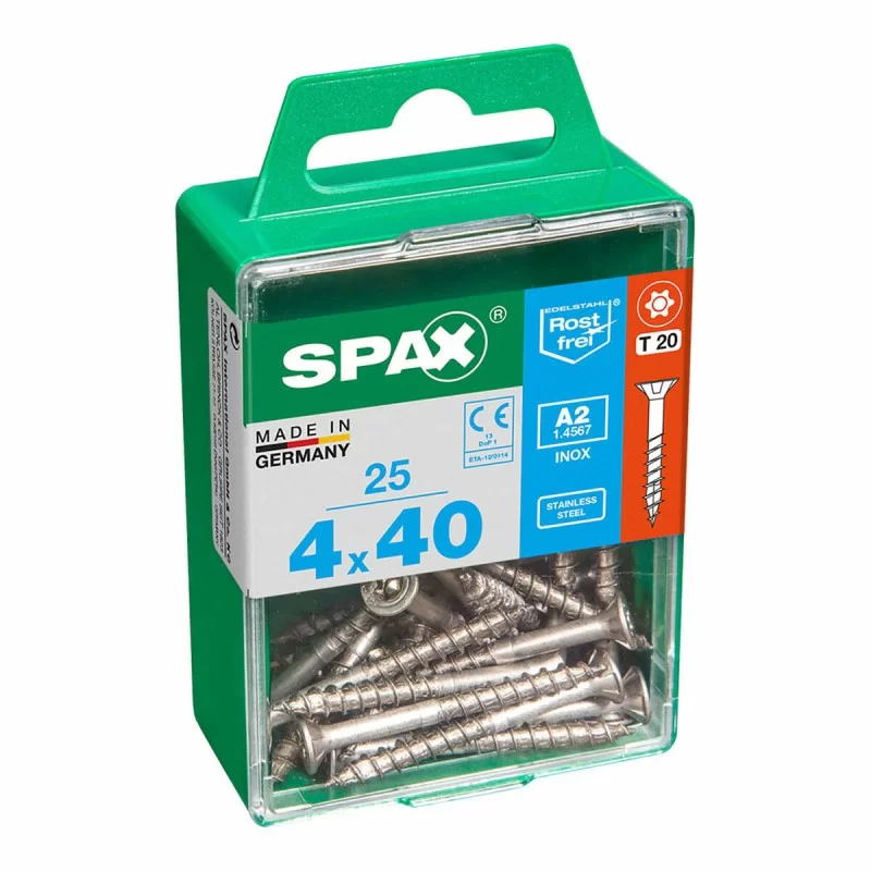 Box of screws SPAX Partial roll 4 x 40 mm Flat...