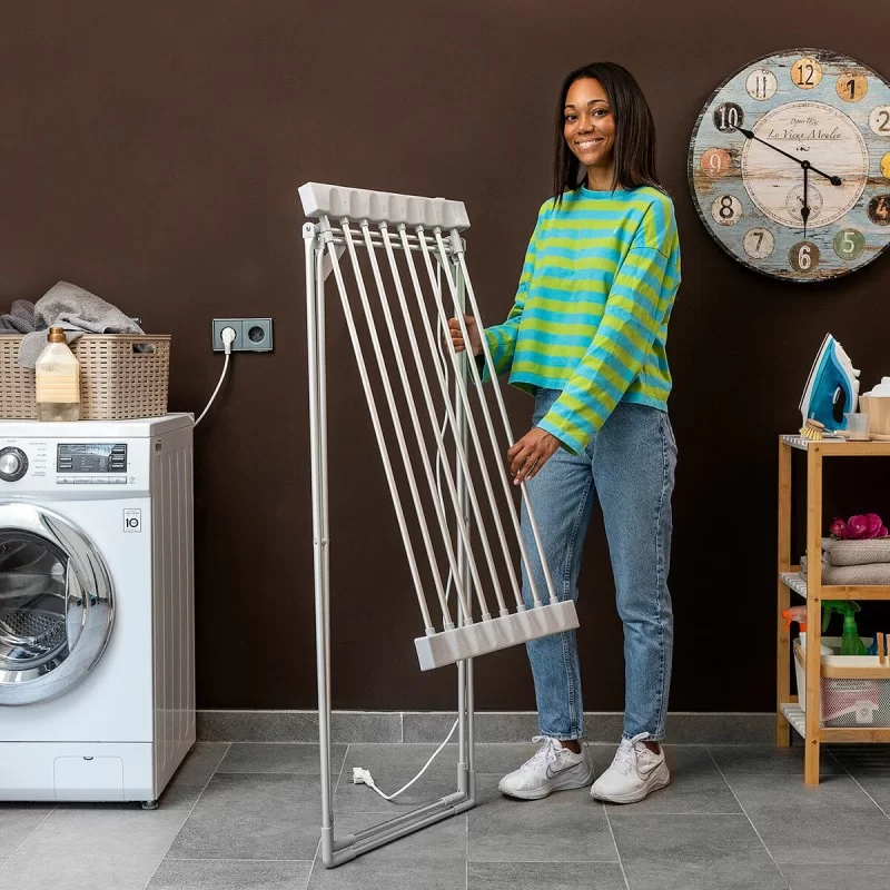 Folding Electric Clothesline Dryak InnovaGoods...