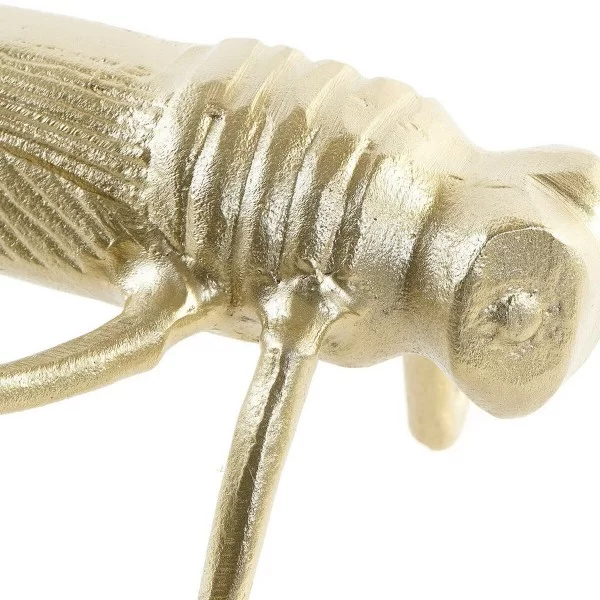 Decorative Figure DKD Home Decor 28 x 10 x 00 cm Golden Aluminium Lobster