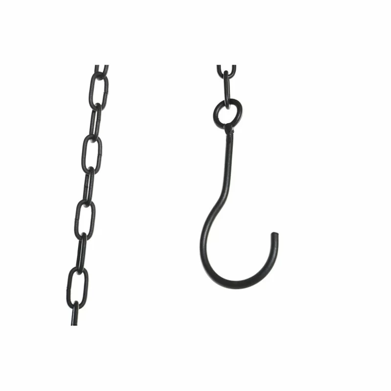 Candleholder DKD Home Decor Black Metal Crystal...