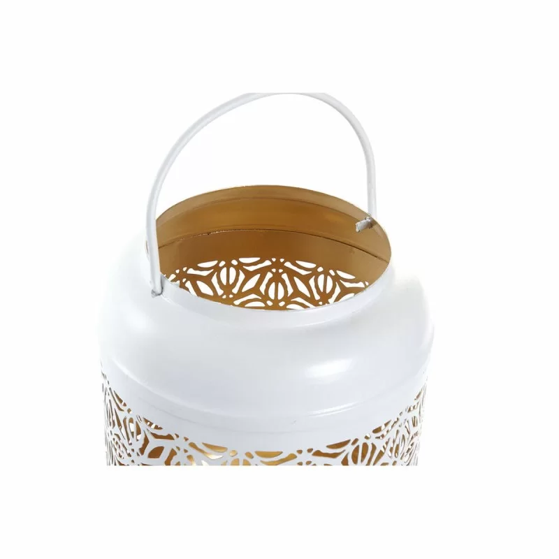 Lantern DKD Home Decor White Orange Golden...