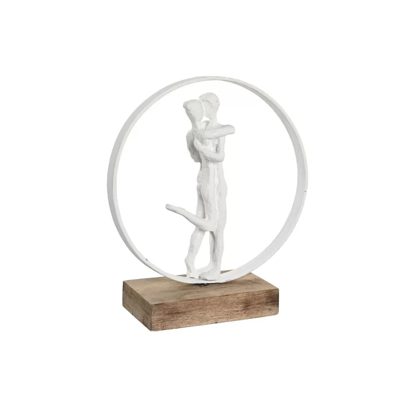 Decorative Figure DKD Home Decor 24 x 9 x 26 cm White Resin Mango wood Pair