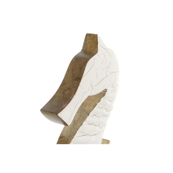 Decorative Figure Home ESPRIT White Natural Horse Mediterranean 12 x 5 x 38 cm