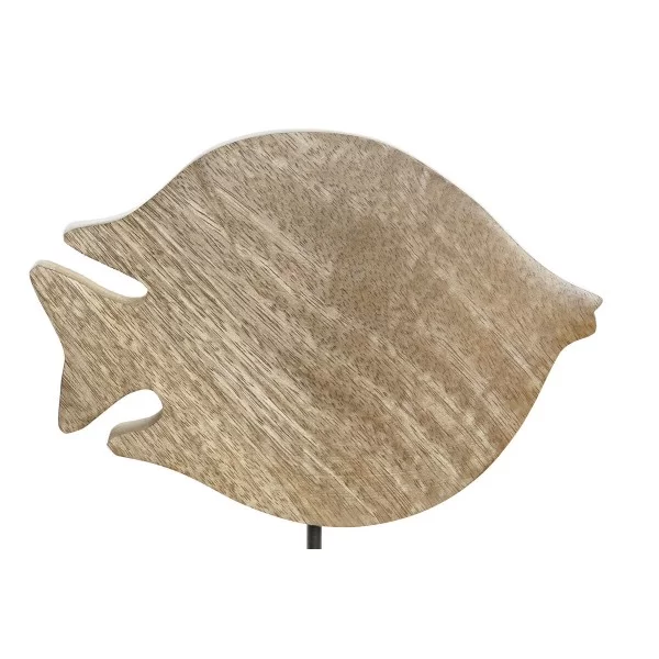 Decorative Figure Home ESPRIT White Natural Fish Mediterranean 18 x 5 x 24 cm