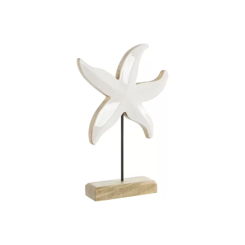 Decorative Figure Home ESPRIT White Natural Star Mediterranean 18 x 5 x 28 cm