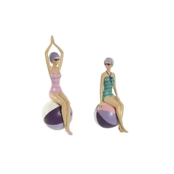 Decorative Figure Home ESPRIT Turquoise Lilac...