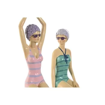 Decorative Figure Home ESPRIT Turquoise Lilac... 2