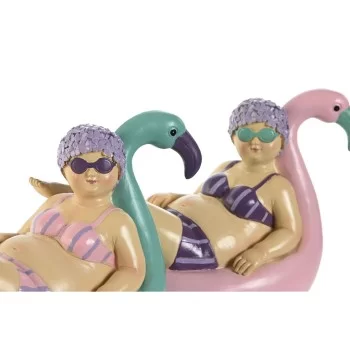 Decorative Figure Home ESPRIT Multicolour Turquoise Lilac... 2