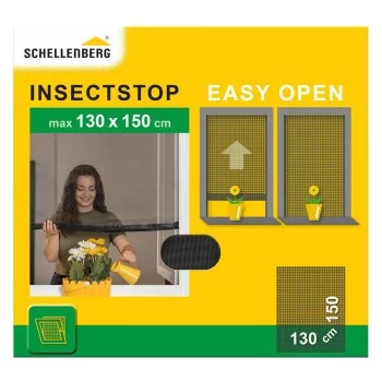 Mosquito net Schellenberg Easy Open Anthracite (130 x 150...