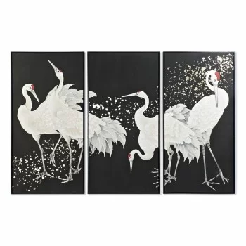 Set of 3 pictures DKD Home Decor Oriental Heron (210 x 4...