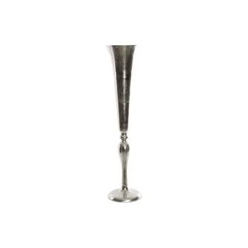Vase DKD Home Decor Silver Aluminium Modern (24 x 24 x...