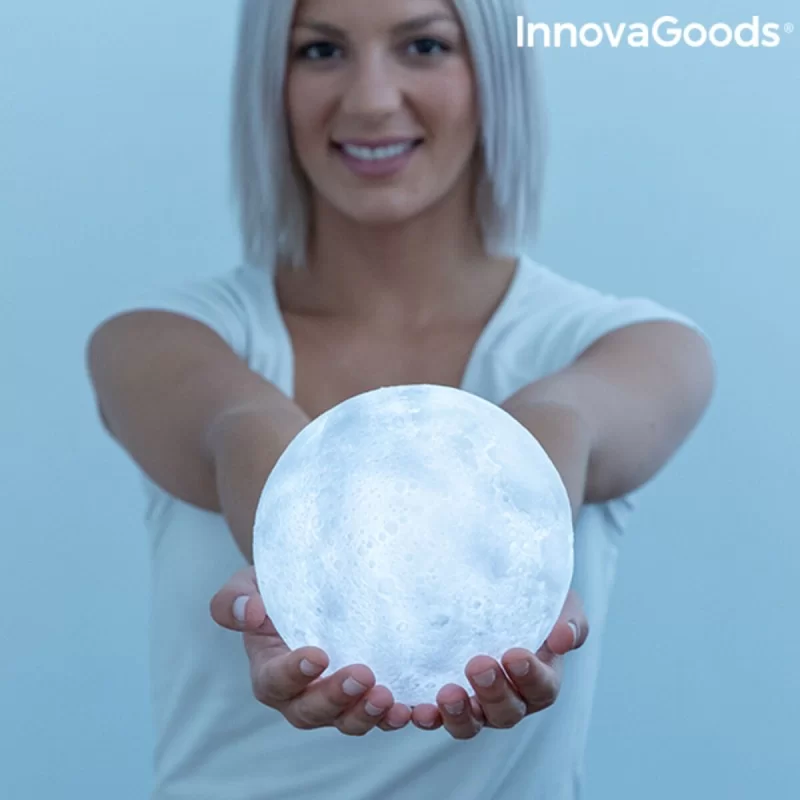Rechargeable LED Moon Lamp Moondy InnovaGoods...