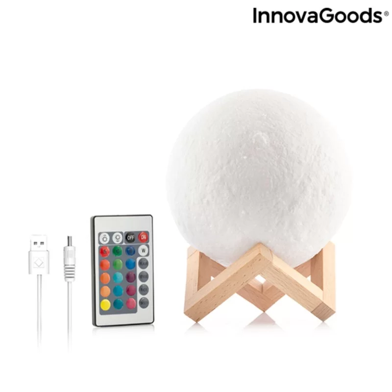 Rechargeable LED Moon Lamp Moondy InnovaGoods...