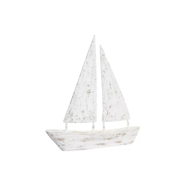 Decorative Figure DKD Home Decor 36 x 4 x 47 cm 36 x 6 x 38 cm Aged finish Natural Beige White Sailor Candle maker