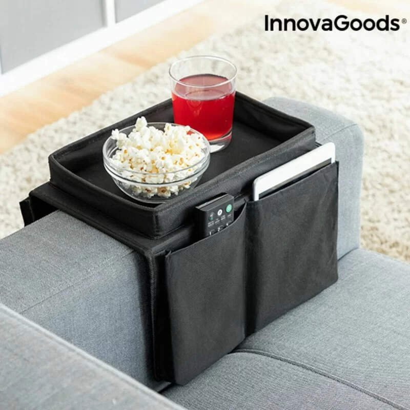 Sofa Tray with Organiser for Remote Controls...