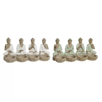 Decorative Figure Home ESPRIT White Green Buddha Oriental...