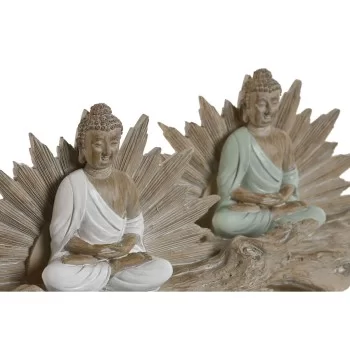 Decorative Figure Home ESPRIT White Green Buddha Oriental... 2