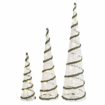 Christmas bauble White Green Metal Plastic 20 x 20 x 80...